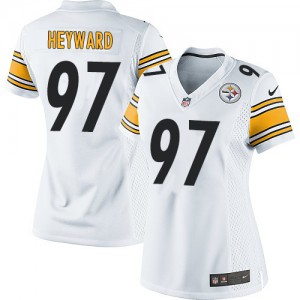 Femmes Nike Pittsburgh Steelers # 97 Cameron Heyward Élite blanc NFL Maillot Magasin
