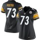 Women Nike Pittsburgh Steelers &73 Ramon Foster Elite Black Team Color NFL Jersey