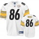 Reebok Pittsburgh Steelers &86 Hines Ward White Authentic Throwback NFL Jersey