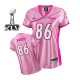 Reebok Pittsburgh Steelers &86 Hines Ward Pink Lady Women Be Luv'd Super Bowl XLV Premier EQT Throwback NFL Jersey