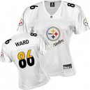 Reebok Pittsburgh Steelers &86 Hines Ward White 2011 Women Fem Fan Premier EQT Throwback NFL Jersey