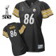 Reebok Pittsburgh Steelers &86 Hines Ward Black Women Field Flirt Super Bowl XLV Replica Throwback NFL Jersey