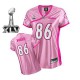 Reebok Pittsburgh Steelers &86 Hines Ward Pink Lady Women Be Luv'd Super Bowl XLV Replica Throwback NFL Jersey