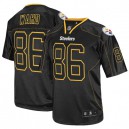 Reebok Pittsburgh Steelers &86 Hines Ward Lights Out Black Premier EQT Throwback NFL Jersey