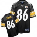 Reebok Pittsburgh Steelers &86 Hines Ward Black Team Color Premier EQT Throwback NFL Jersey