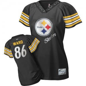 Les Steelers de Pittsburgh Reebok # 86 Hines Ward noir femmes 2011 champ flirtent Throwback NFL maillot