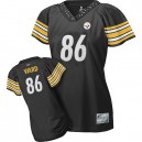 Reebok Pittsburgh Steelers &86 Hines Ward Black Women Field Flirt Premier EQT Throwback NFL Jersey