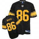 Reebok Pittsburgh Steelers &86 Hines Ward Black With Yellow Number Alternate Premier EQT Throwback NFL Jersey