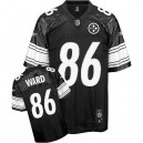 Reebok Pittsburgh Steelers &86 Hines Ward Black Shadow Premier EQT Throwback NFL Jersey