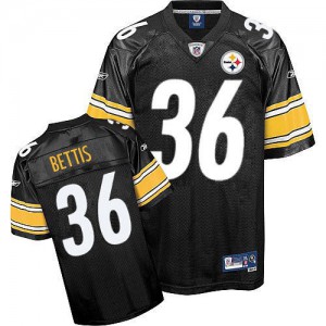Reebok Pittsburgh Steelers # 36 Jerome Bettis Noir équipe Replica Throwback NFL Maillot Magasin de couleur Reebok Pittsburgh Steelers # 36 Jerome Bettis Noir équipe Replica Throwback NFL Maillot Magasin de couleur