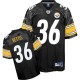 Reebok Pittsburgh Steelers &36 Jerome Bettis Black Team Color Replica Throwback NFL Jersey