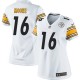 Women Nike Pittsburgh Steelers &16 Lance Moore Elite White NFL Jersey