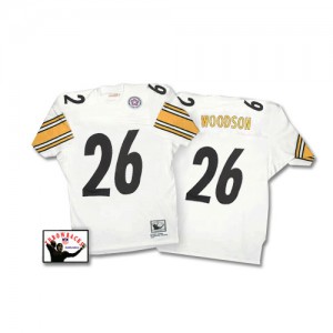 Mitchell et Ness Pittsburgh Steelers # 26 Rod Woodson authentiques NFL maillot de blanc