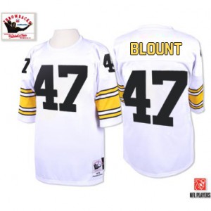 Mitchell et Ness Pittsburgh Steelers # 47 Mel Blount Throwback authentique NFL maillot de blanc