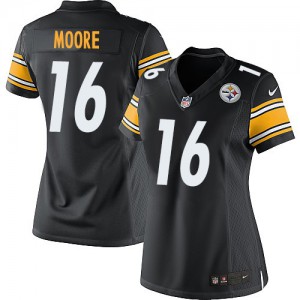 Femmes Nike Pittsburgh Steelers # 16 Lance Moore élite noir équipe NFL Maillot Magasin de couleur Femmes Nike Pittsburgh Steelers # 16 Lance Moore élite noir équipe NFL Maillot Magasin de couleur
