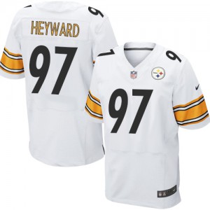 Hommes Nike Pittsburgh Steelers # 97 Cameron Heyward Élite blanc NFL Maillot Magasin