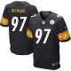 Men Nike Pittsburgh Steelers &97 Cameron Heyward Elite Black Team Color NFL Jersey
