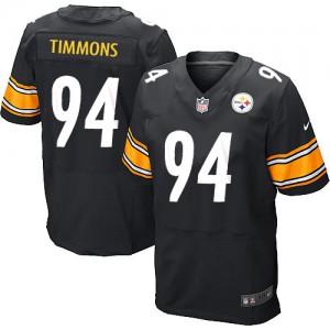 Hommes Nike Pittsburgh Steelers # 94 Lawrence Timmons Élite Noir couleur NFL maillot de Team Hommes Nike Pittsburgh Steelers # 94 Lawrence Timmons Élite Noir couleur NFL maillot de Team