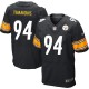 Men Nike Pittsburgh Steelers &94 Lawrence Timmons Elite Black Team Color NFL Jersey