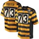Men Nike Pittsburgh Steelers &73 Ramon Foster Elite Yellow/Black Alternate 80TH Anniversary Throwback NFL Jersey