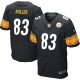 Men Nike Pittsburgh Steelers &83 Heath Miller Elite Black Team Color NFL Jersey