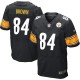 Men Nike Pittsburgh Steelers &84 Antonio Brown Elite Black Team Color NFL Jersey