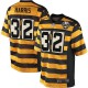 Men Nike Pittsburgh Steelers &32 Franco Harris Elite Yellow/Black Alternate 80TH Anniversary Throwback NFL Jersey