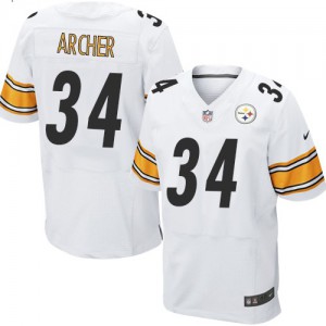 Hommes Nike Pittsburgh Steelers # 34 Dri Archer Élite blanc NFL Maillot Magasin