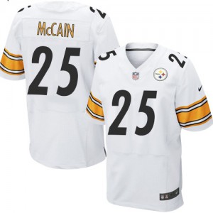 Hommes Nike Pittsburgh Steelers # 25 Brice McCain Élite blanc NFL Maillot Magasin