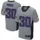 Men Nike Baltimore Ravens &30 Bernard Pierce Elite Grey Shadow NFL Jersey