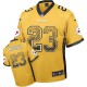 Men Nike Pittsburgh Steelers &23 Mike Mitchell Elite Gold Drift Fashion NFL Jersey