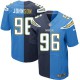 Men Nike San Diego Chargers &96 Jarret Johnson Elite Team/Alternate Two Tone NFL Jersey