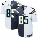 Men Nike San Diego Chargers &85 Antonio Gates Elite Team/Road Two Tone NFL Jersey