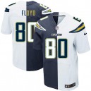 Men Nike San Diego Chargers &80 Malcom Floyd Elite Team/Road Two Tone NFL Jersey