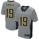 Men Nike San Diego Chargers &19 Lance Alworth Elite Grey Shadow NFL Jersey