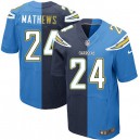 Men Nike San Diego Chargers &24 Ryan Mathews Elite Team/Alternate Two Tone NFL Jersey