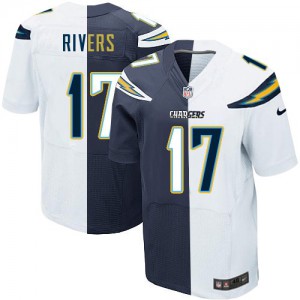 Hommes Nike San Diego Chargers # 17 Philip Rivers élite Team/route deux tonnes NFL Maillot Magasin