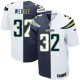 Hommes Nike San Diego Chargers # 32 Eric Weddle Élite Team/route deux tonnes NFL Maillot Magasin