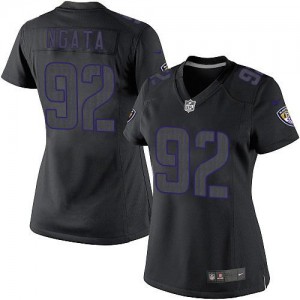 Femmes Nike Baltimore Ravens # 92 Haloti Ngata élite noir incidence NFL Maillot Magasin