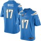 Youth Nike San Diego Chargers &17 Philip Rivers Elite Electric Blue Alternate C Patch NFL Jersey
