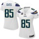 Women Nike San Diego Chargers &85 Antonio Gates Elite White C Patch NFL Jersey