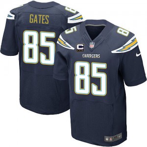 Hommes Nike San Diego Chargers # 85 Antonio Gates élite bleu marine équipe couleur C Patch NFL Maillot Magasin Hommes Nike San Diego Chargers # 85 Antonio Gates élite bleu marine équipe couleur C Patch NFL Maillot Magasin