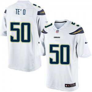 Jeunesse Nike San Diego Chargers # 50 Manti Te'o Élite blanc NFL Maillot Magasin