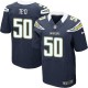 Men Nike San Diego Chargers &50 Manti Te'o Elite Navy Blue Team Color NFL Jersey