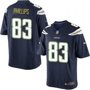 Jeunesse Nike San Diego Chargers # 83 John Phillips élite bleu marine équipe NFL Maillot Magasin de couleur