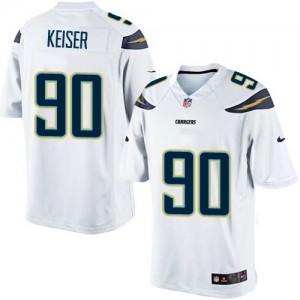 Jeunesse Nike San Diego Chargers # 90 Thomas Keiser Élite blanc NFL Maillot Magasin