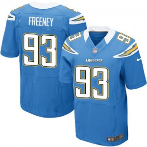 Hommes Nike San Diego Chargers # 93 Dwight Freeney Élite bleu électrique remplaçant NFL Maillot Magasin