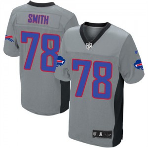 Hommes Nike Bills de Buffalo # 78 Bruce Smith élite gris ombre NFL Maillot Magasin