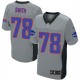 Men Nike Buffalo Bills &78 Bruce Smith Elite Grey Shadow NFL Jersey