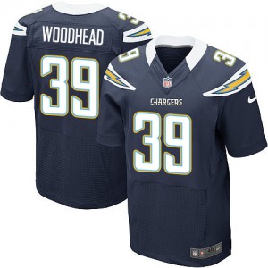 Hommes Nike San Diego Chargers # 39 Danny Woodhead Élite bleu marine équipe NFL Maillot Magasin de couleur